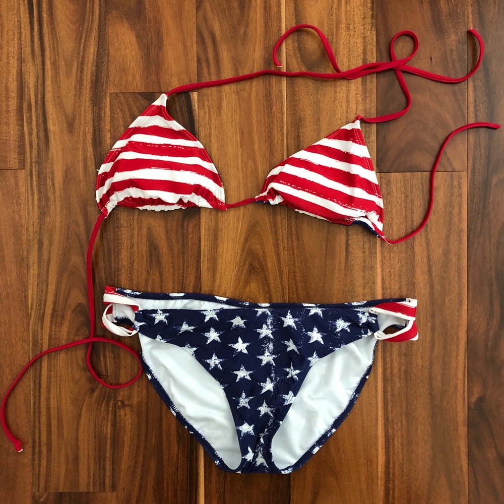 American Flag 4th of July swimsuit